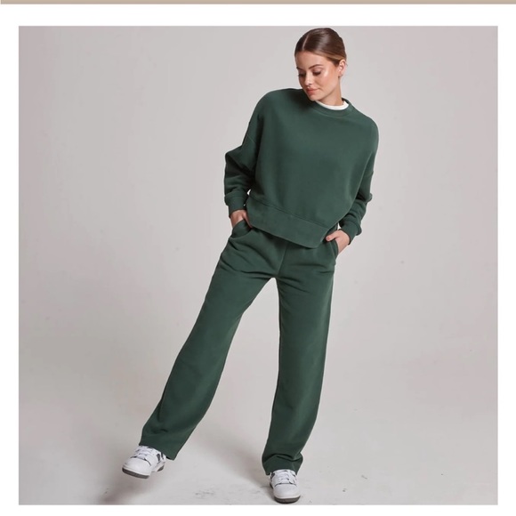 Wat the Brand oversized pine green crewneck size M. Overdyed look see pics - Picture 1 of 10